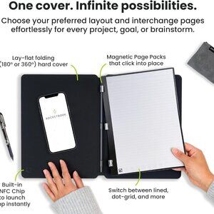 Rocketbook Pro 2.0 Reusable Notebook, Letter Size 8.5x11 - BRAND NEW!